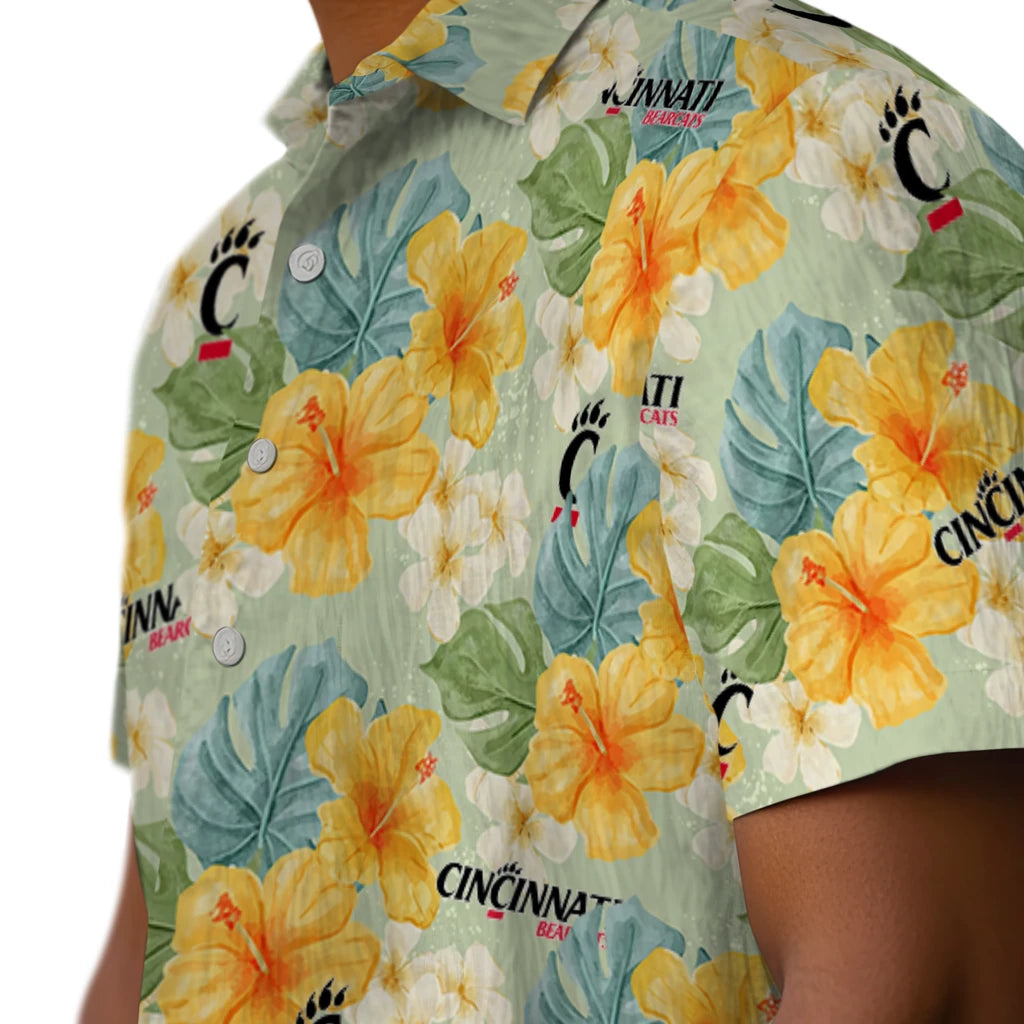Cincinnati Bearcats Hawaiian Shirt - Hibiscus Mood | Hula Hawaiian Shirts