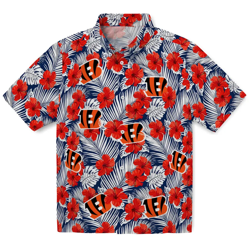 Cincinnati Bengals Hawaiian Shirt - Hibiscus Fiesta | Hula Hawaiian Shirts