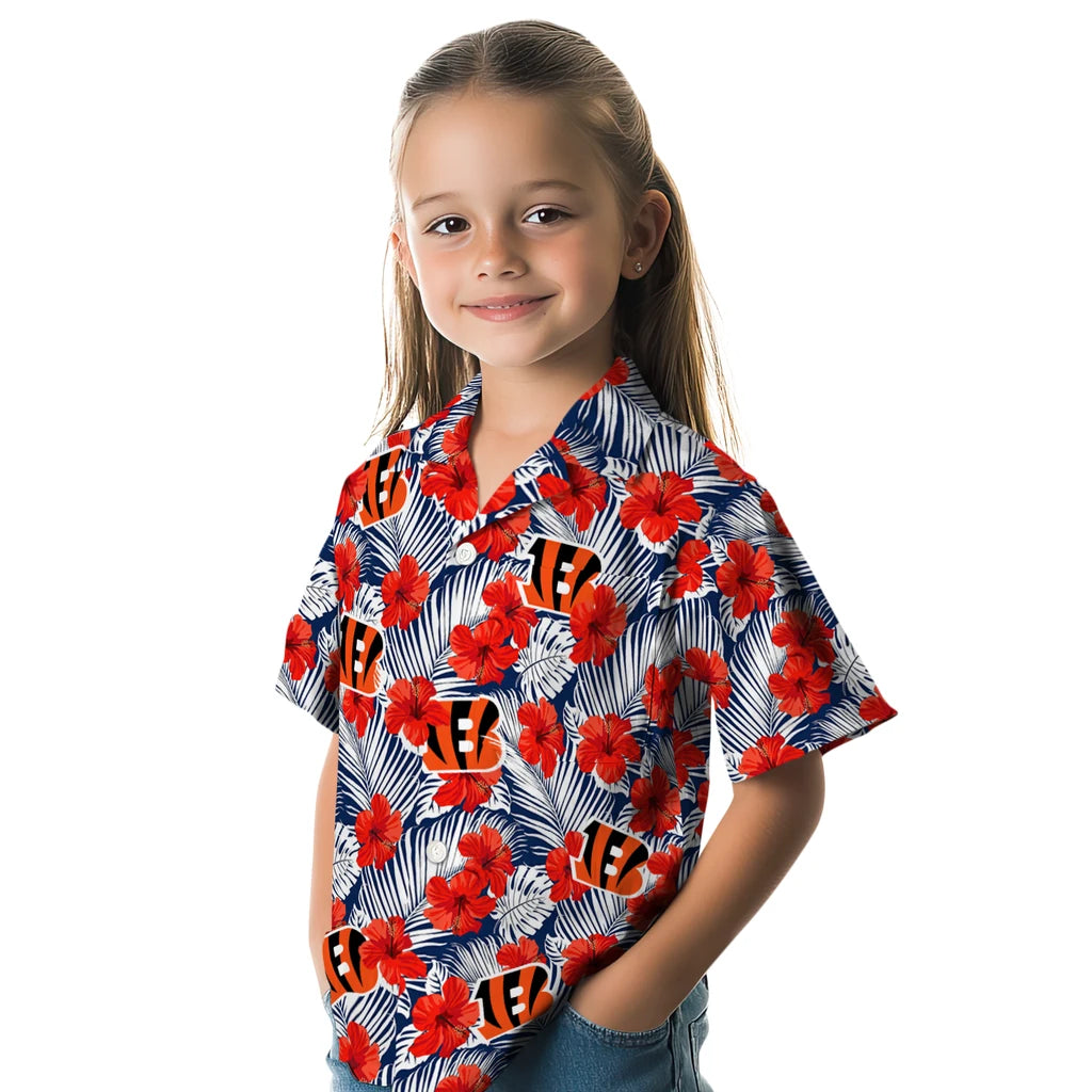 Cincinnati Bengals Hawaiian Shirt - Hibiscus Fiesta | Hula Hawaiian Shirts