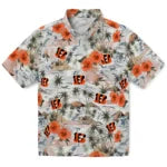 Cincinnati Bengals Hawaiian Shirt - Hibiscus Seaside | Hula Hawaiian Shirts
