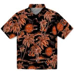 Cincinnati Bengals Hawaiian Shirt - Palm Sunset | Hula Hawaiian Shirts