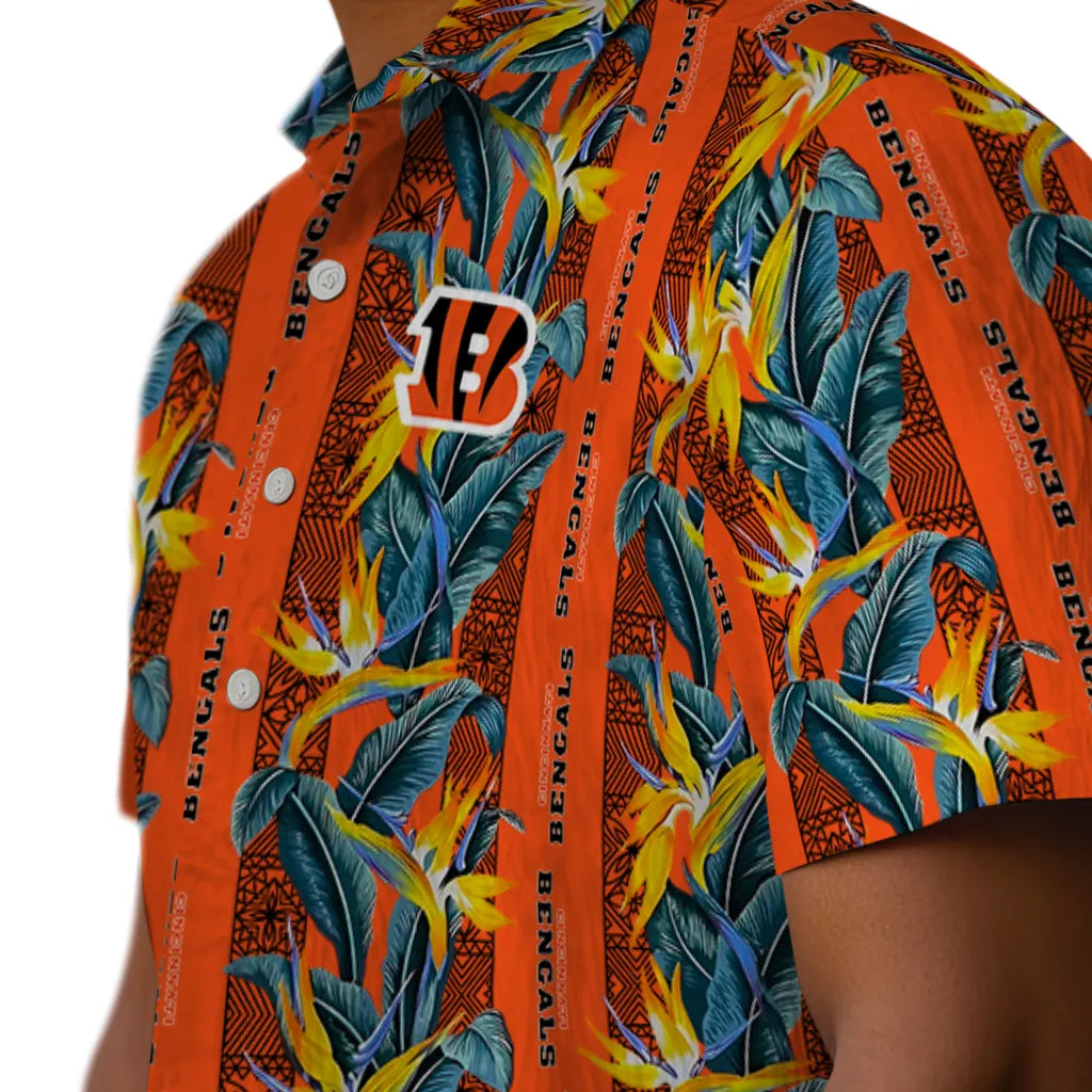 Cincinnati Bengals Hawaiian Shirt - Paradise Vines | Hula Hawaiian Shirts