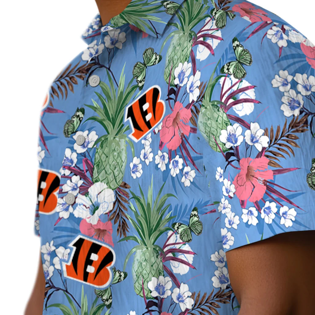 Cincinnati Bengals Hawaiian Shirt - Pineapple Bouquet | Hula Hawaiian Shirts