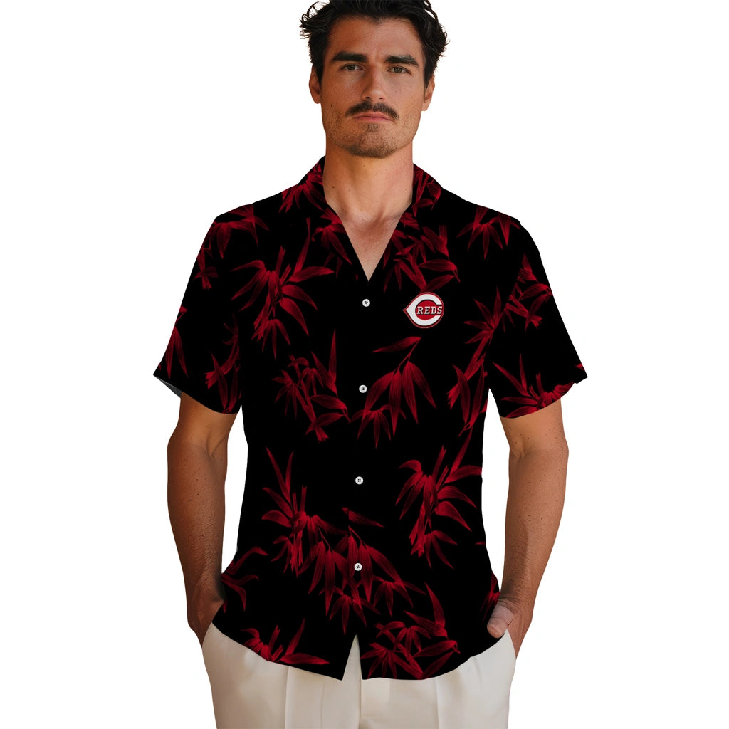 Cincinnati Reds Hawaiian Shirt - Bamboo Branches | Hula Hawaiian Shirts