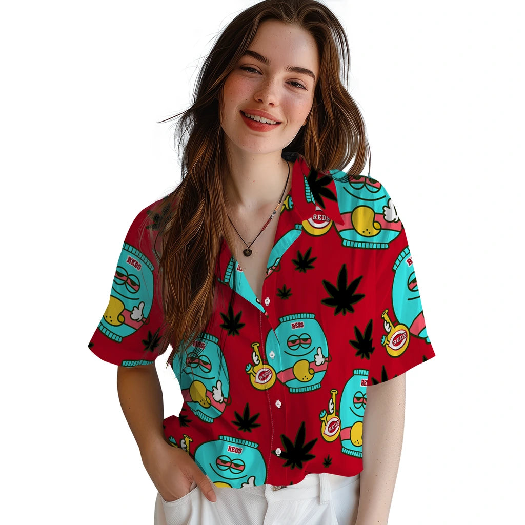 Cincinnati Reds Hawaiian Shirt - Chill Vibe | Hula Hawaiian Shirts