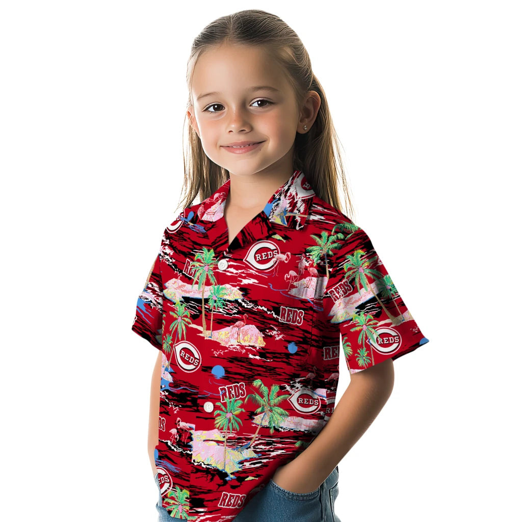 Cincinnati Reds Hawaiian Shirt - Hawaii Island | Hula Hawaiian Shirts