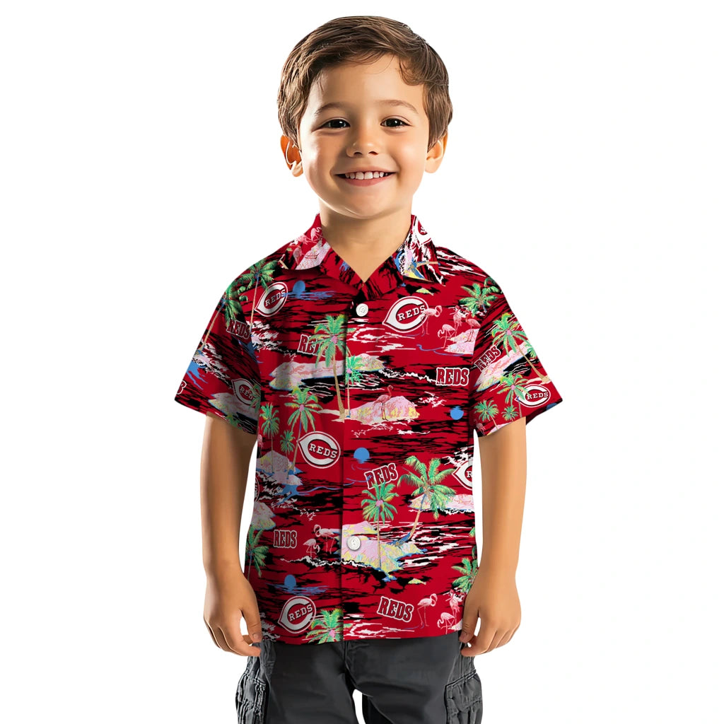 Cincinnati Reds Hawaiian Shirt - Hawaii Island | Hula Hawaiian Shirts