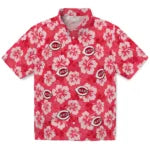 Cincinnati Reds Hawaiian Shirt - Hibiscus Cluster | Hula Hawaiian Shirts