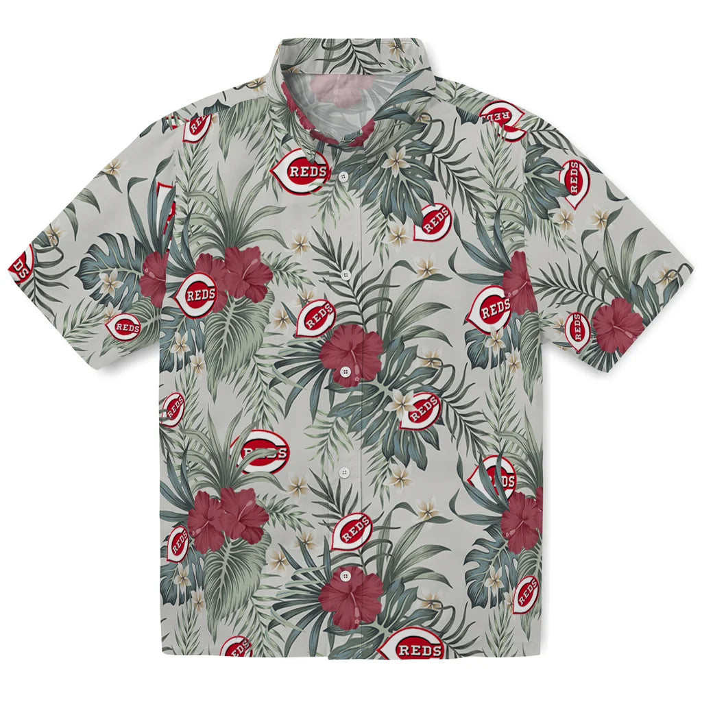 Cincinnati Reds Hawaiian Shirt - Hibiscus Designs | Hula Hawaiian Shirts