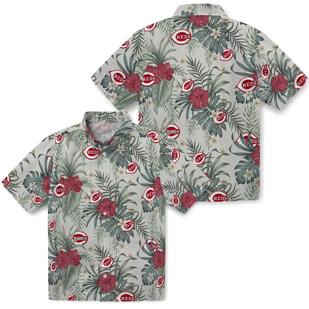 Cincinnati Reds Hawaiian Shirt - Hibiscus Designs | Hula Hawaiian Shirts