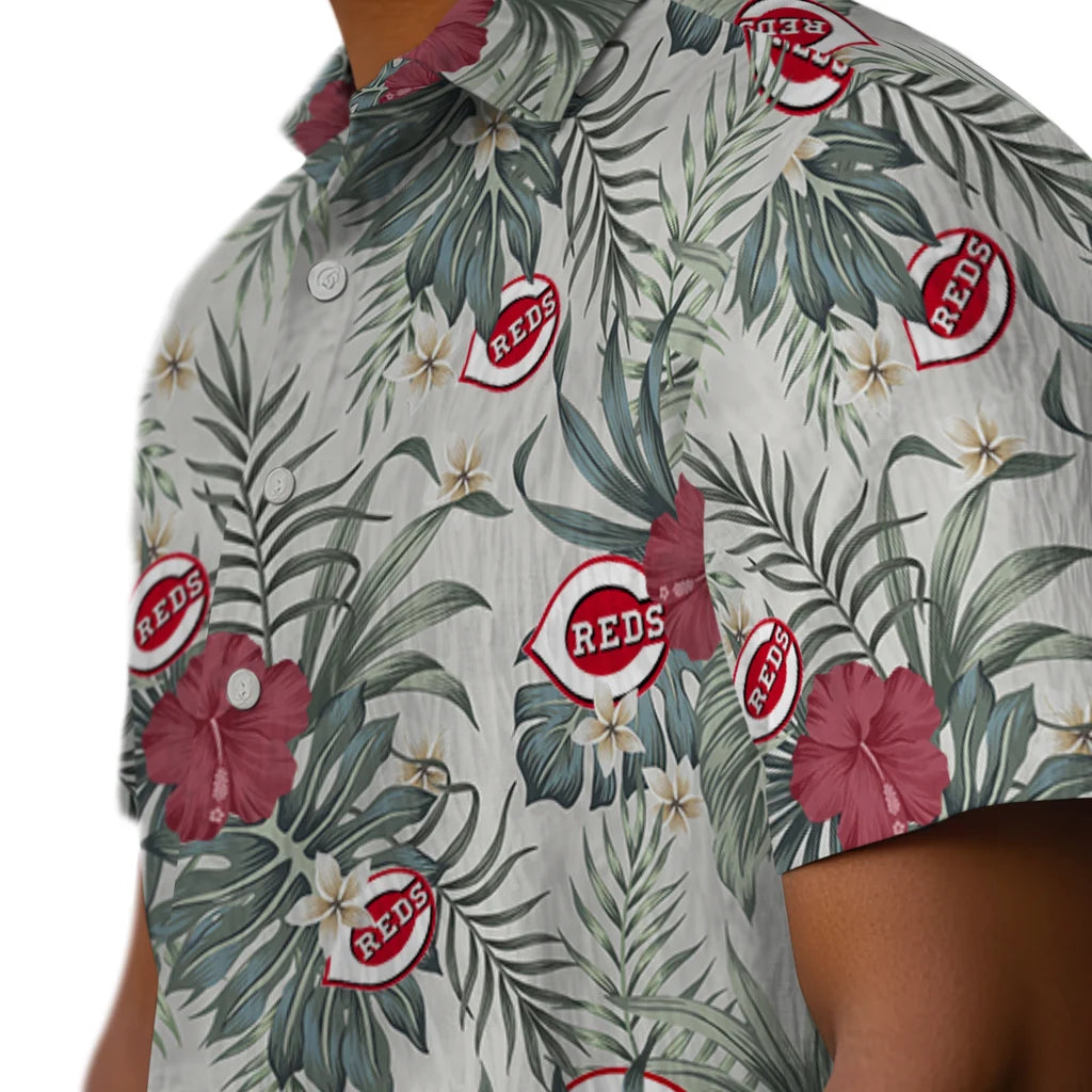 Cincinnati Reds Hawaiian Shirt - Hibiscus Designs | Hula Hawaiian Shirts