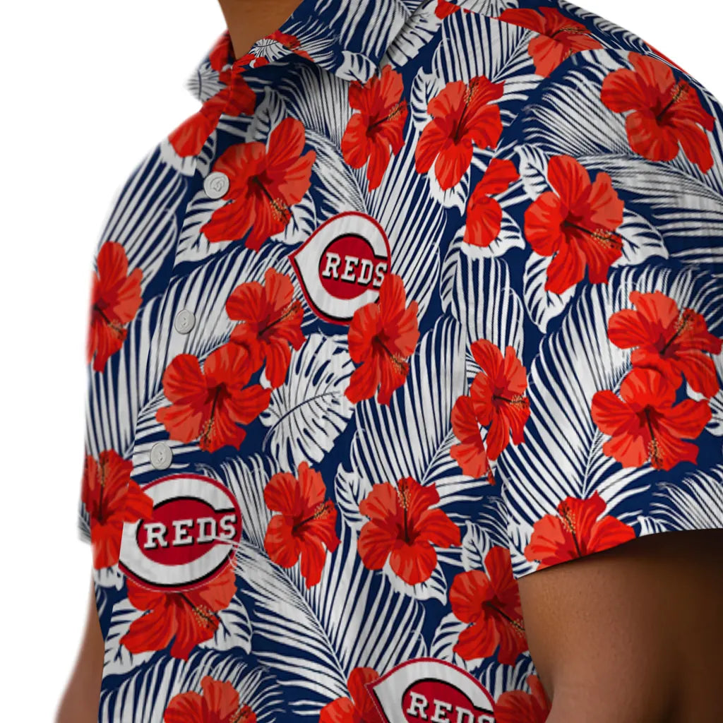 Cincinnati Reds Hawaiian Shirt - Hibiscus Fiesta | Hula Hawaiian Shirts