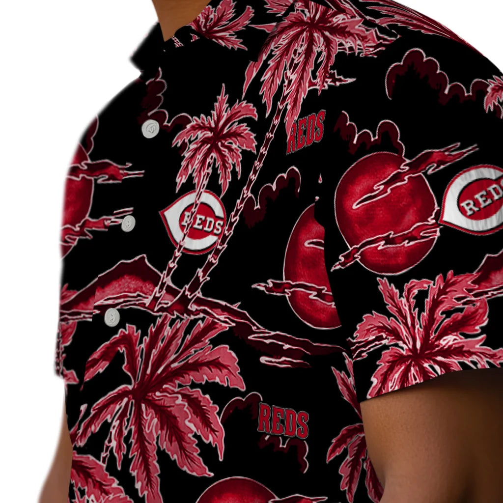 Cincinnati Reds Hawaiian Shirt - Palm Sunset | Hula Hawaiian Shirts