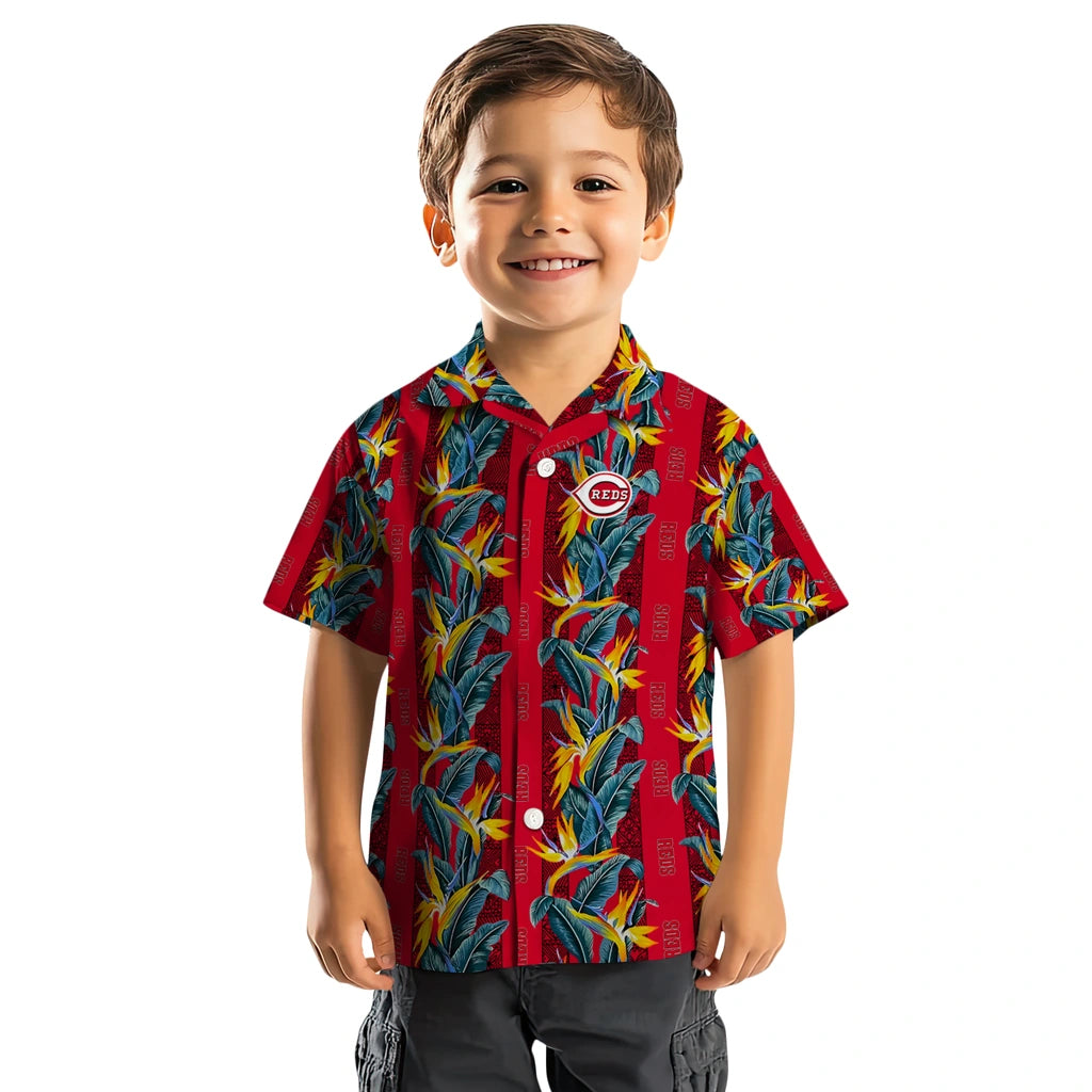 Cincinnati Reds Hawaiian Shirt - Paradise Vines | Hula Hawaiian Shirts