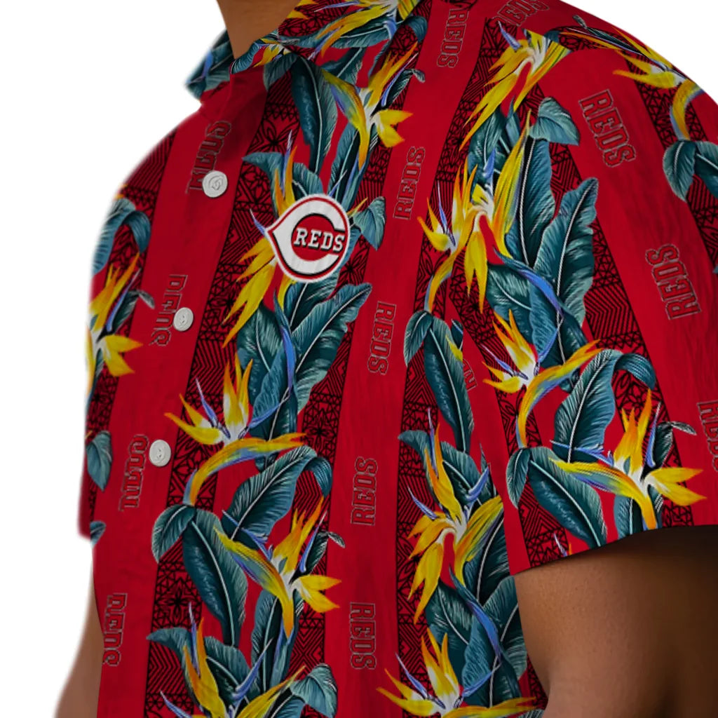 Cincinnati Reds Hawaiian Shirt - Paradise Vines | Hula Hawaiian Shirts