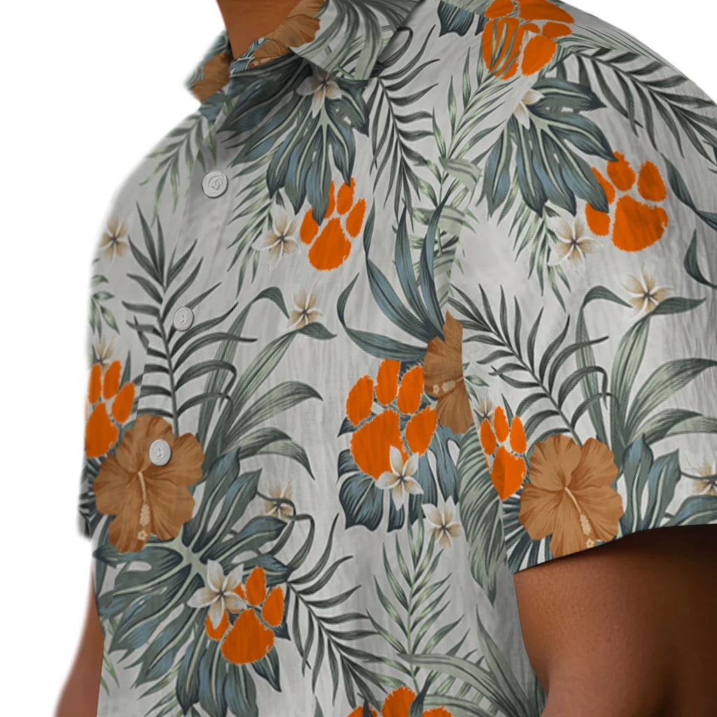 Clemson Tigers Hawaiian Shirt - Hibiscus Designs | Hula Hawaiian Shirts