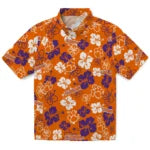 Clemson Tigers Hawaiian Shirt - Hibiscus Flower Design | Hula Hawaiian Shirts
