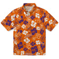 Clemson Tigers Hawaiian Shirt - Hibiscus Flower Design | Hula Hawaiian Shirts