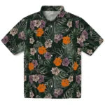 Clemson Tigers Hawaiian Shirt - Hibiscus Leaves Pattern | Hula Hawaiian Shirts