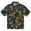 Clemson Tigers Hawaiian Shirt - Hibiscus Leaves Pattern | Hula Hawaiian Shirts