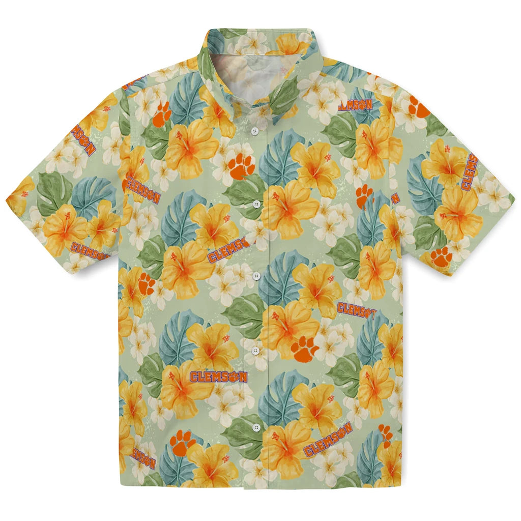 Clemson Tigers Hawaiian Shirt - Hibiscus Mood | Hula Hawaiian Shirts