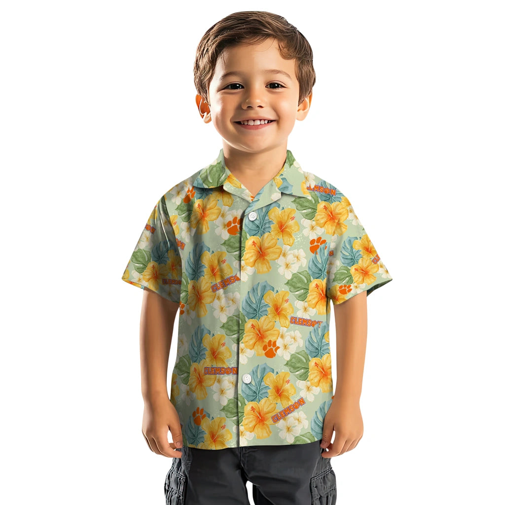 Clemson Tigers Hawaiian Shirt - Hibiscus Mood | Hula Hawaiian Shirts