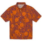 Clemson Tigers Hawaiian Shirt - Leaf Outline | Hula Hawaiian Shirts