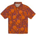 Clemson Tigers Hawaiian Shirt - Leaf Outline | Hula Hawaiian Shirts