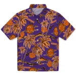 Clemson Tigers Hawaiian Shirt - Palm Sunset | Hula Hawaiian Shirts