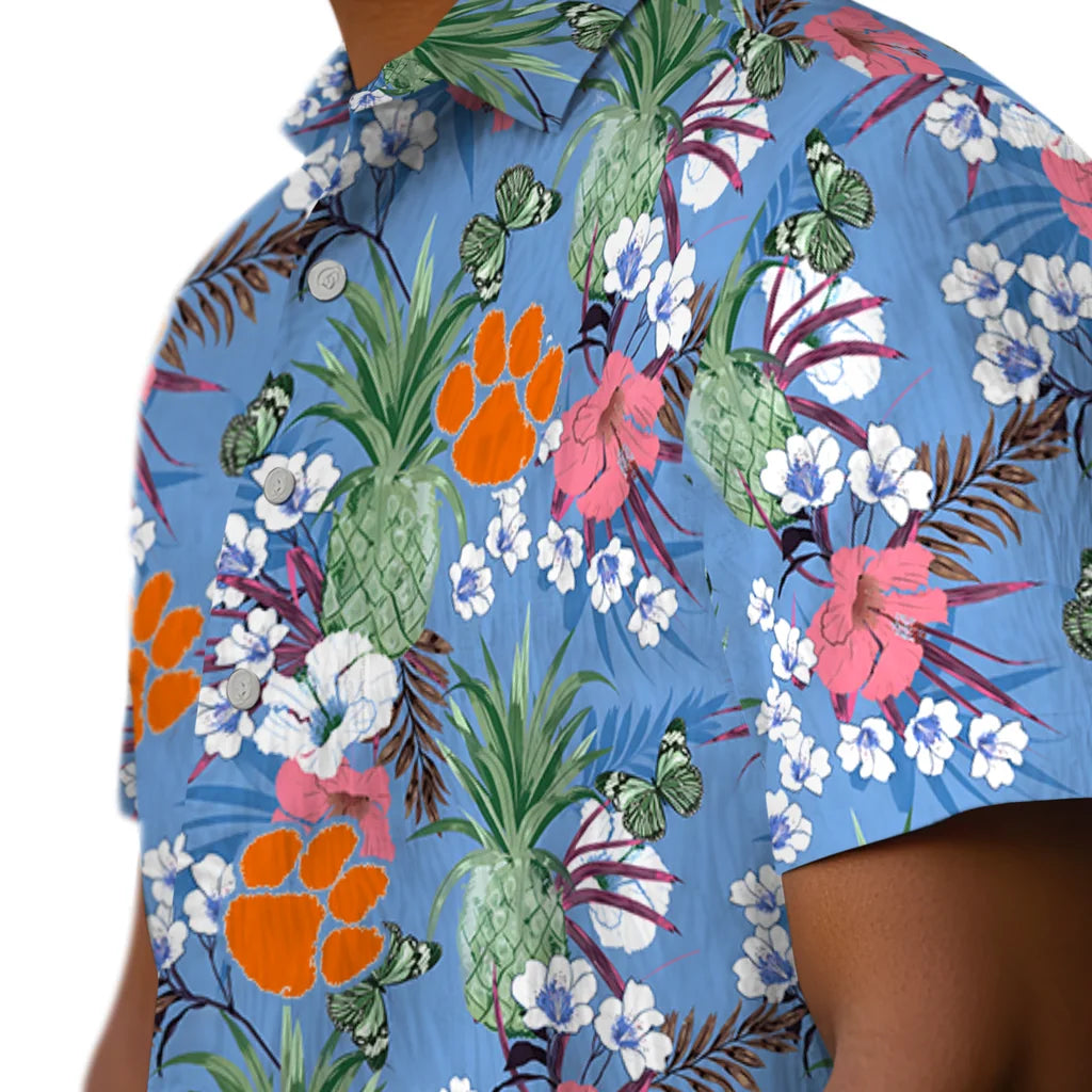 Clemson Tigers Hawaiian Shirt - Pineapple Bouquet | Hula Hawaiian Shirts