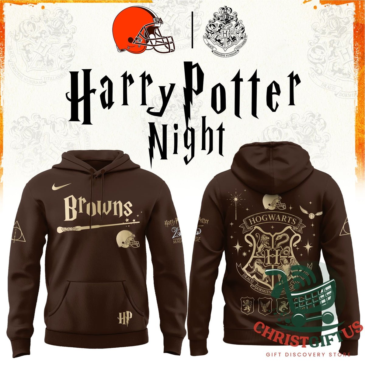 Cleveland Browns Harry Potter Hoodie 2026