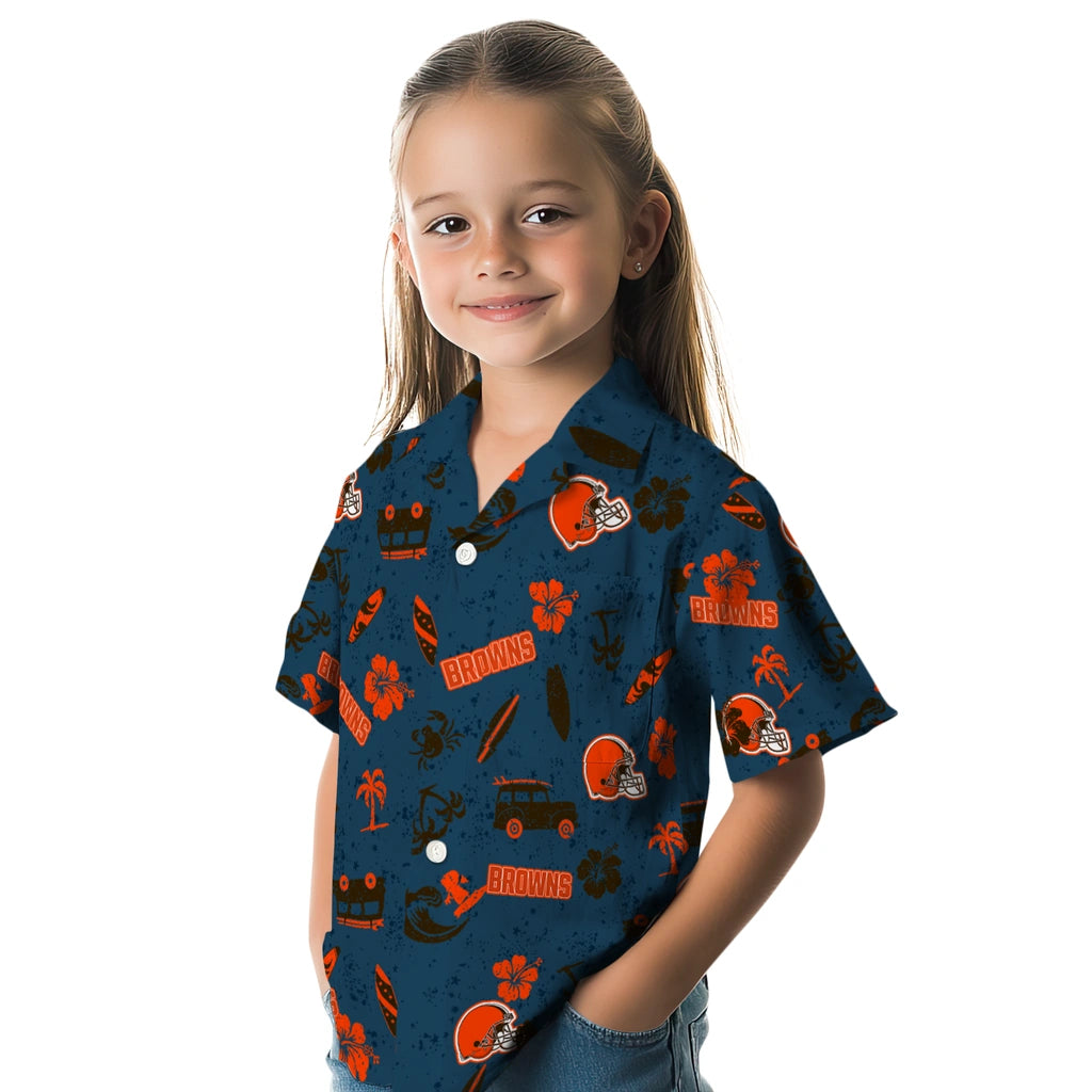 Cleveland Browns Hawaiian Shirt - Beach Vibe | Hula Hawaiian Shirts