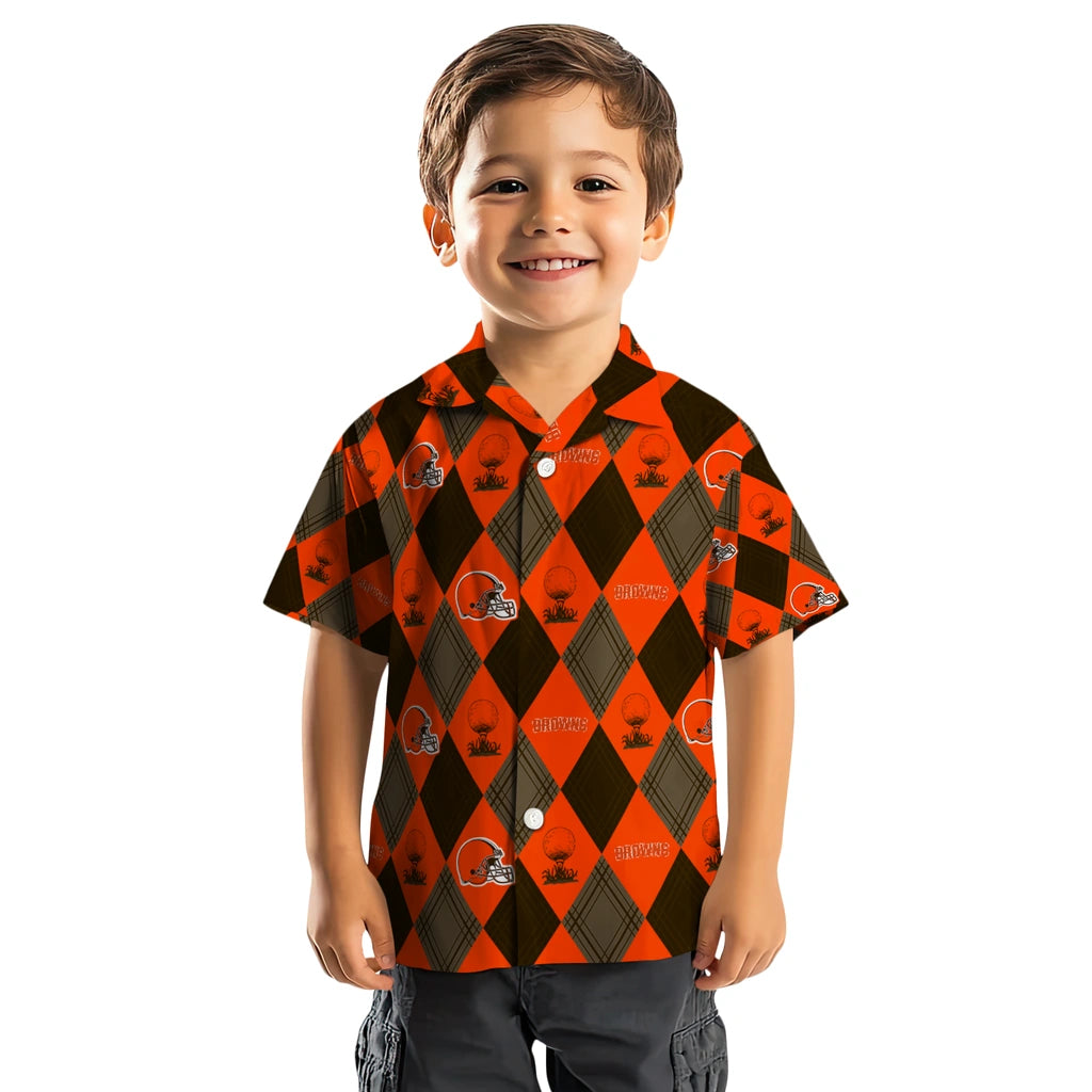 Cleveland Browns Hawaiian Shirt - Golfing Plaid | Hula Hawaiian Shirts