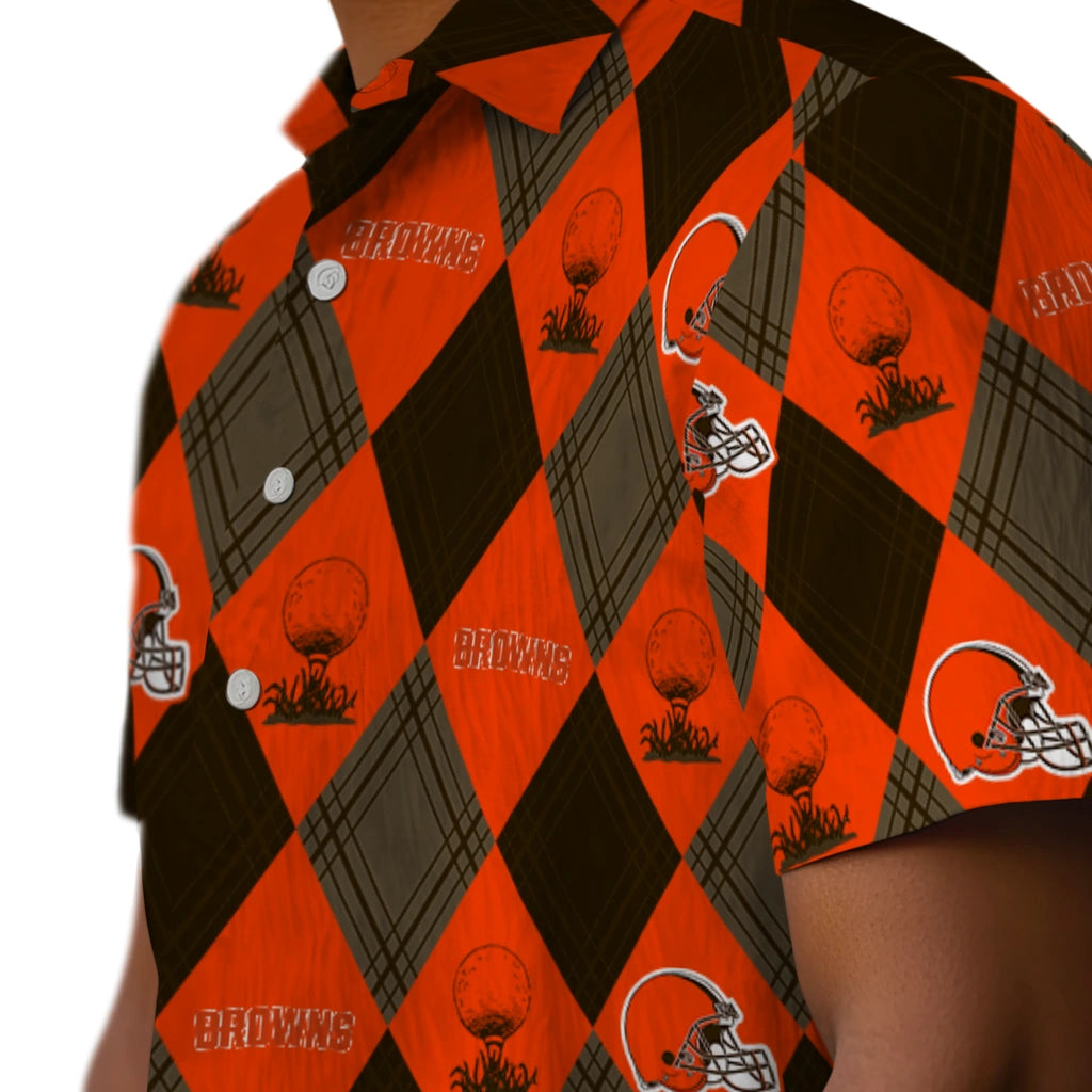 Cleveland Browns Hawaiian Shirt - Golfing Plaid | Hula Hawaiian Shirts