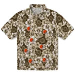 Cleveland Browns Hawaiian Shirt - Hibiscus Blooms | Hula Hawaiian Shirts