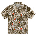 Cleveland Browns Hawaiian Shirt - Hibiscus Blooms | Hula Hawaiian Shirts