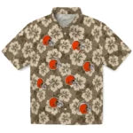 Cleveland Browns Hawaiian Shirt - Hibiscus Cluster | Hula Hawaiian Shirts