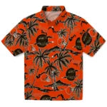 Cleveland Browns Hawaiian Shirt - Palm Sunset | Hula Hawaiian Shirts