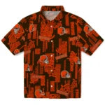 Cleveland Browns Hawaiian Shirt - Turtle Lines | Hula Hawaiian Shirts