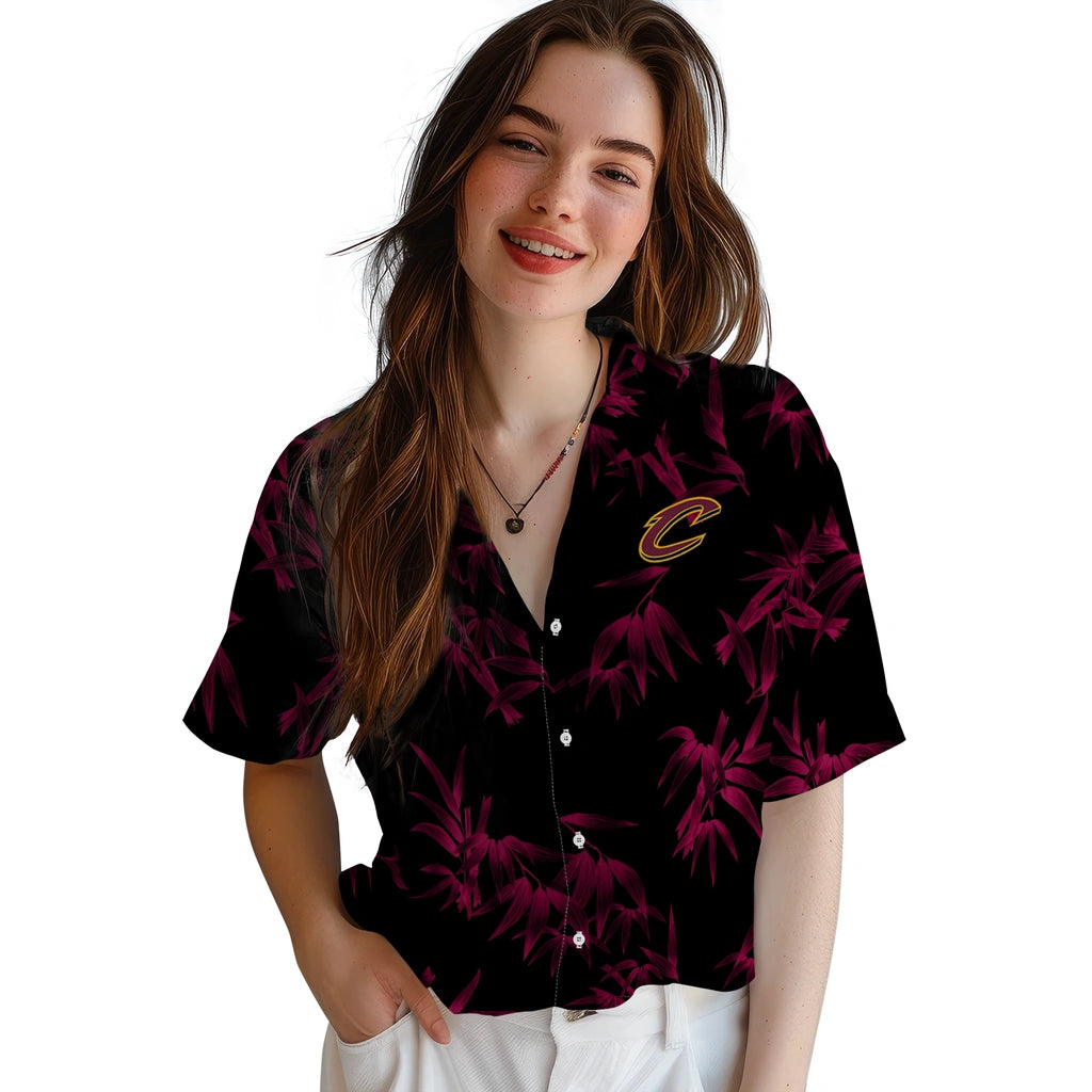 Cleveland Cavaliers Hawaiian Shirt - Bamboo Branches | Hula Hawaiian Shirts