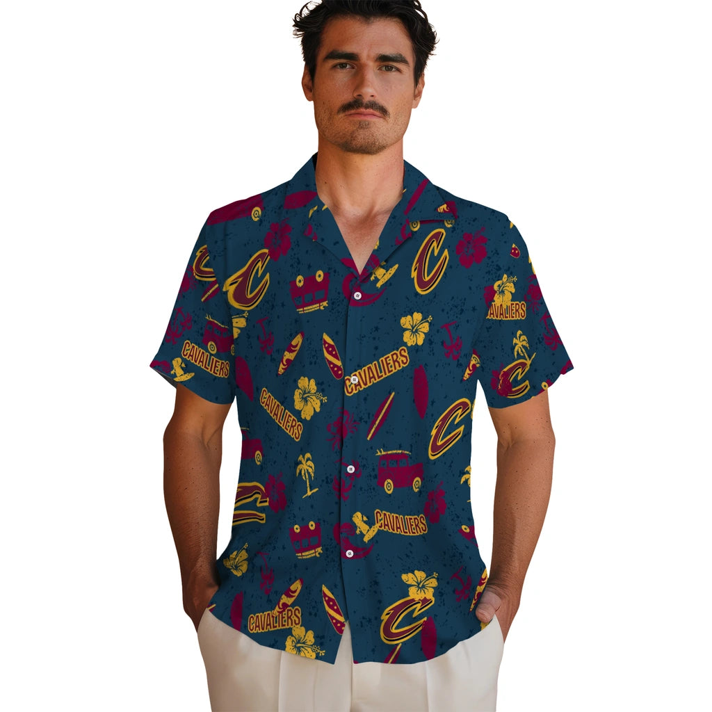 Cleveland Cavaliers Hawaiian Shirt - Beach Vibe | Hula Hawaiian Shirts