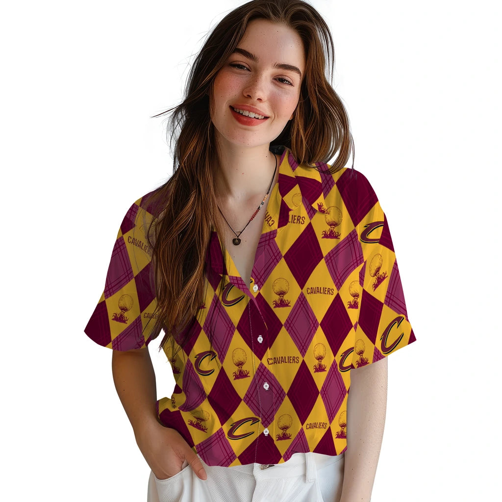 Cleveland Cavaliers Hawaiian Shirt - Golfing Plaid | Hula Hawaiian Shirts