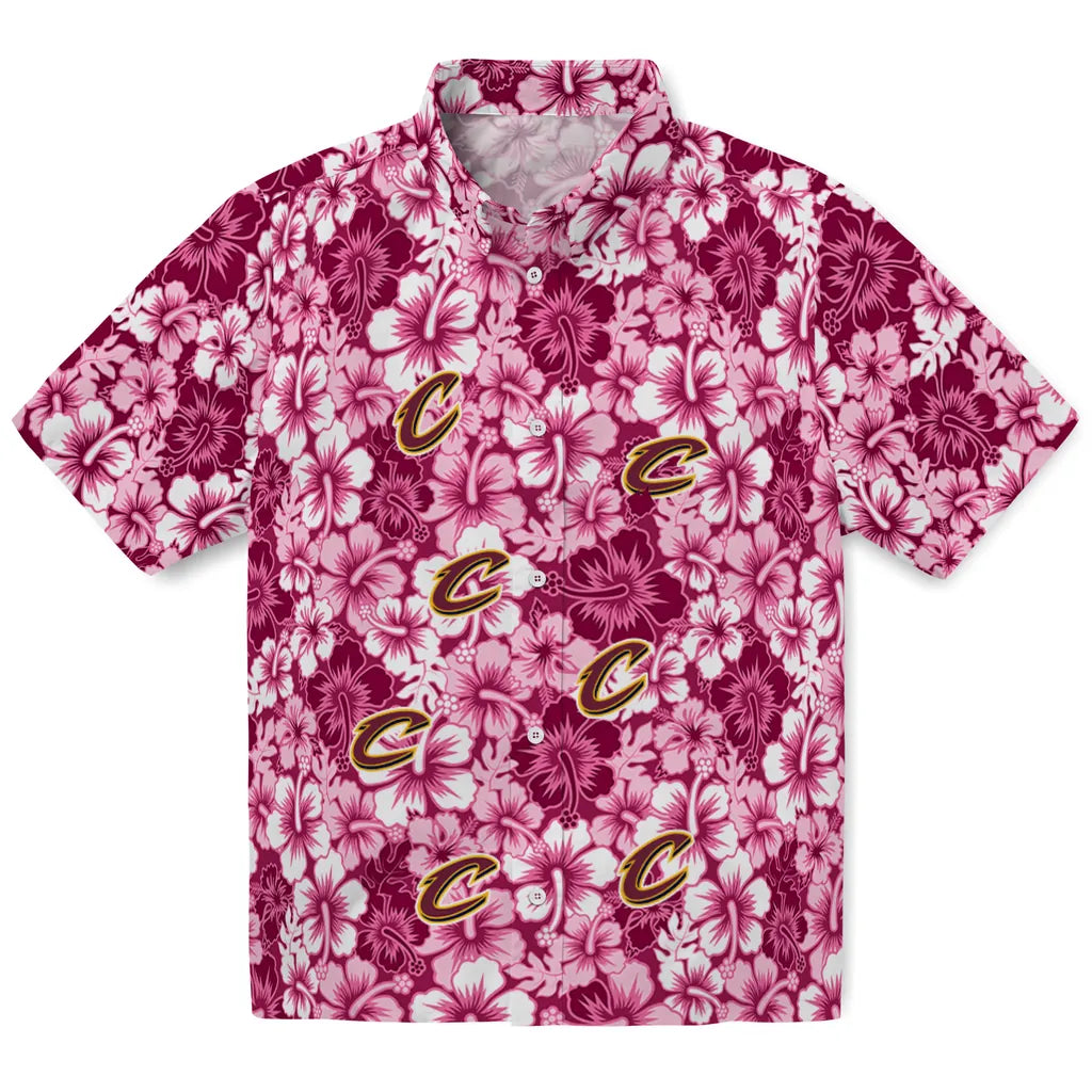 Cleveland Cavaliers Hawaiian Shirt - Hibiscus Blooms | Hula Hawaiian Shirts