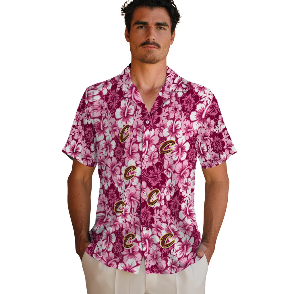 Cleveland Cavaliers Hawaiian Shirt - Hibiscus Blooms | Hula Hawaiian Shirts