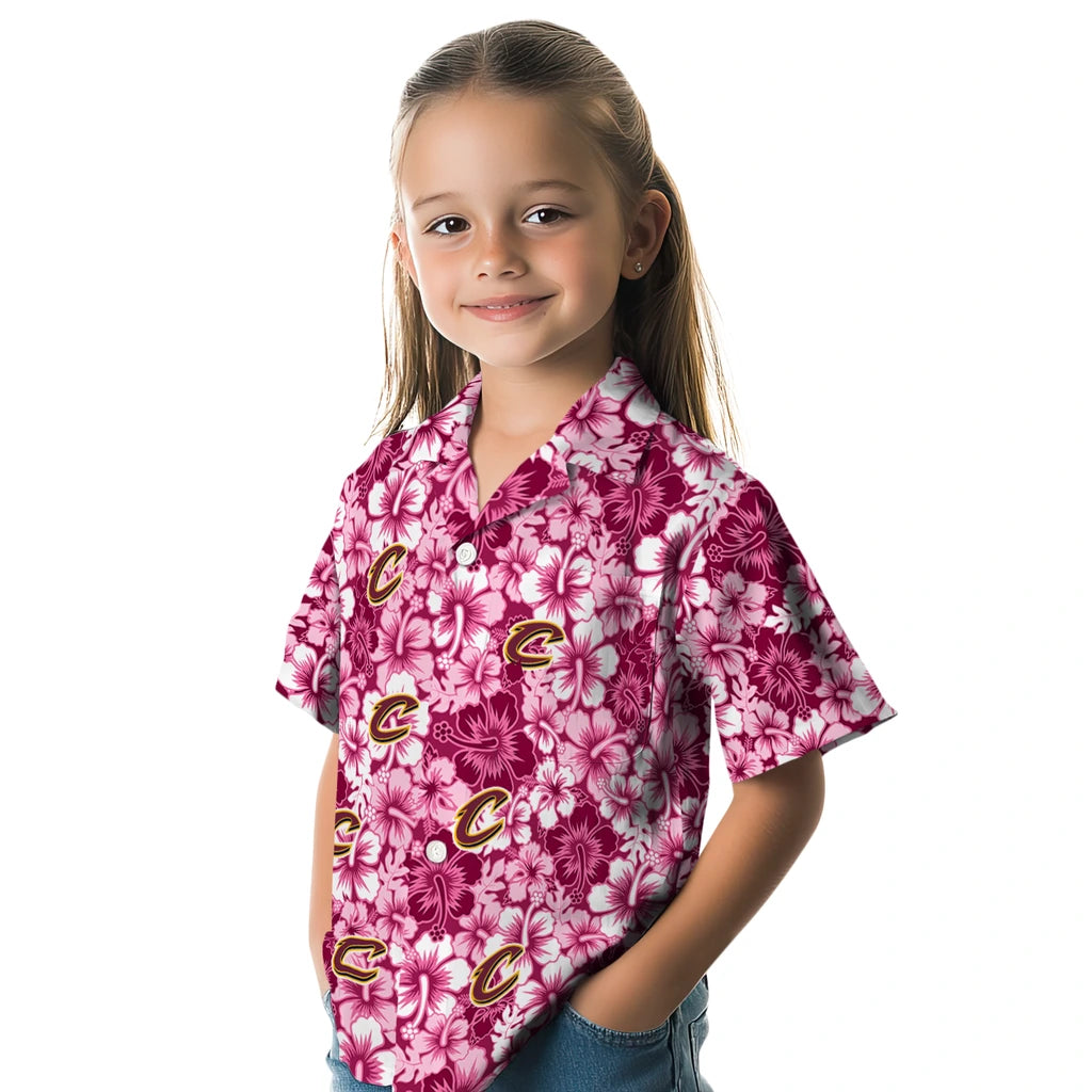 Cleveland Cavaliers Hawaiian Shirt - Hibiscus Blooms | Hula Hawaiian Shirts