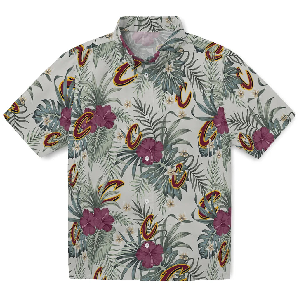 Cleveland Cavaliers Hawaiian Shirt - Hibiscus Designs | Hula Hawaiian Shirts