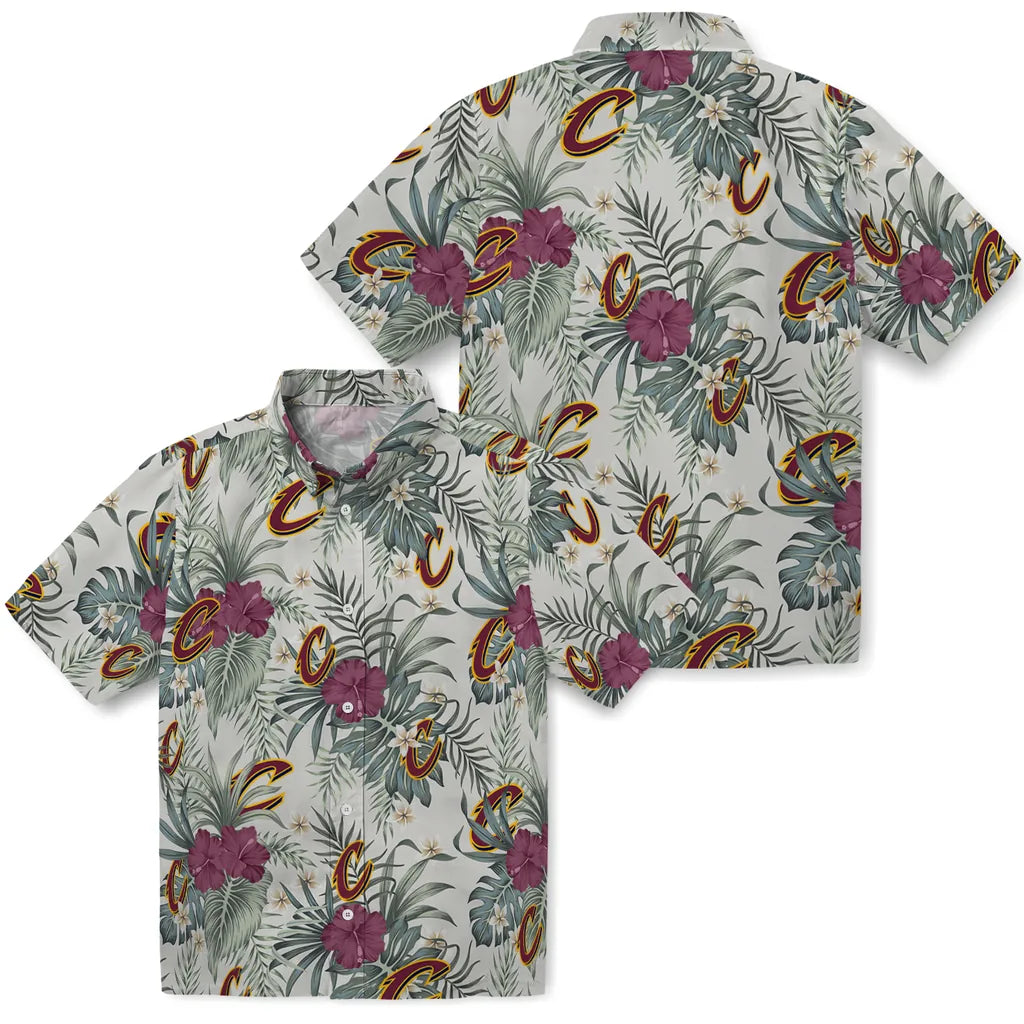 Cleveland Cavaliers Hawaiian Shirt - Hibiscus Designs | Hula Hawaiian Shirts