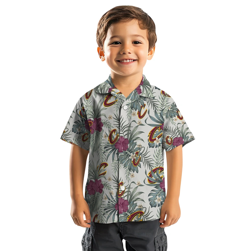 Cleveland Cavaliers Hawaiian Shirt - Hibiscus Designs | Hula Hawaiian Shirts