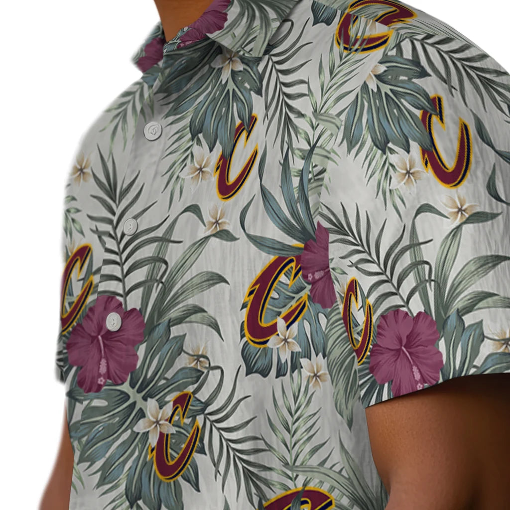 Cleveland Cavaliers Hawaiian Shirt - Hibiscus Designs | Hula Hawaiian Shirts