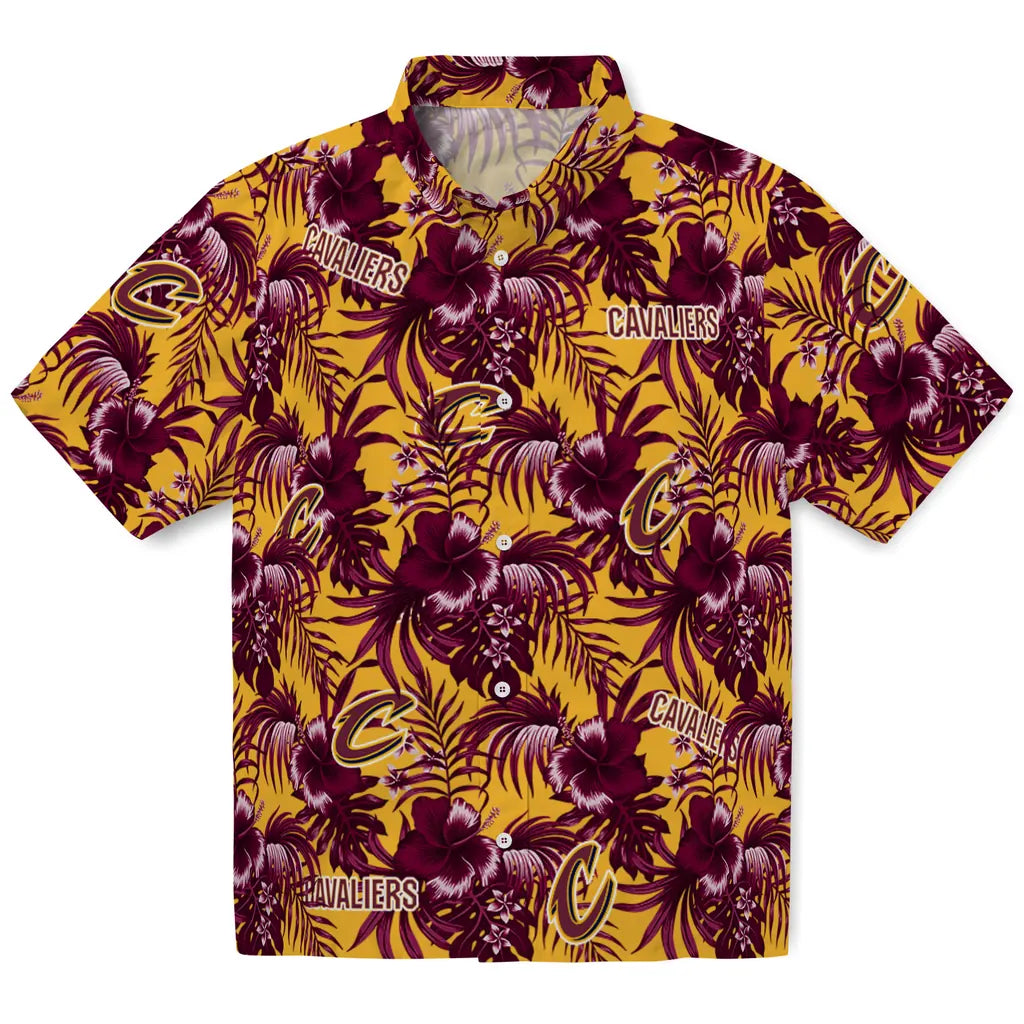 Cleveland Cavaliers Hawaiian Shirt - Hibiscus Exotic | Hula Hawaiian Shirts
